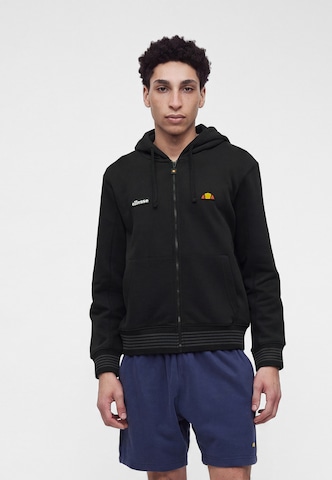 ELLESSE Ζακέτα φούτερ 'Verazo' σε μαύρο: μπροστά