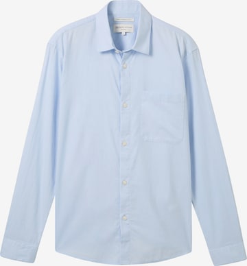 TOM TAILOR DENIM Regularny krój Koszula w kolorze niebieski: przód