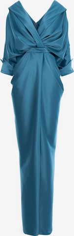 acob a porter Abendkleid in Blau: Vorderseite