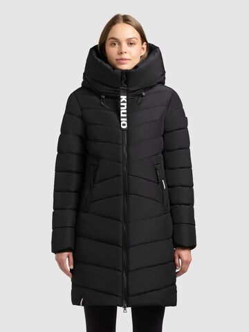 khujo Steppmantel in Schwarz: Vorderseite