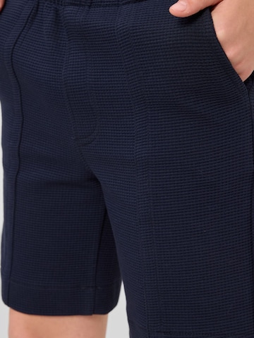 Tommy Life Broek 'TOMMY Shorts aus Jersey in normaler Passform' in Blauw