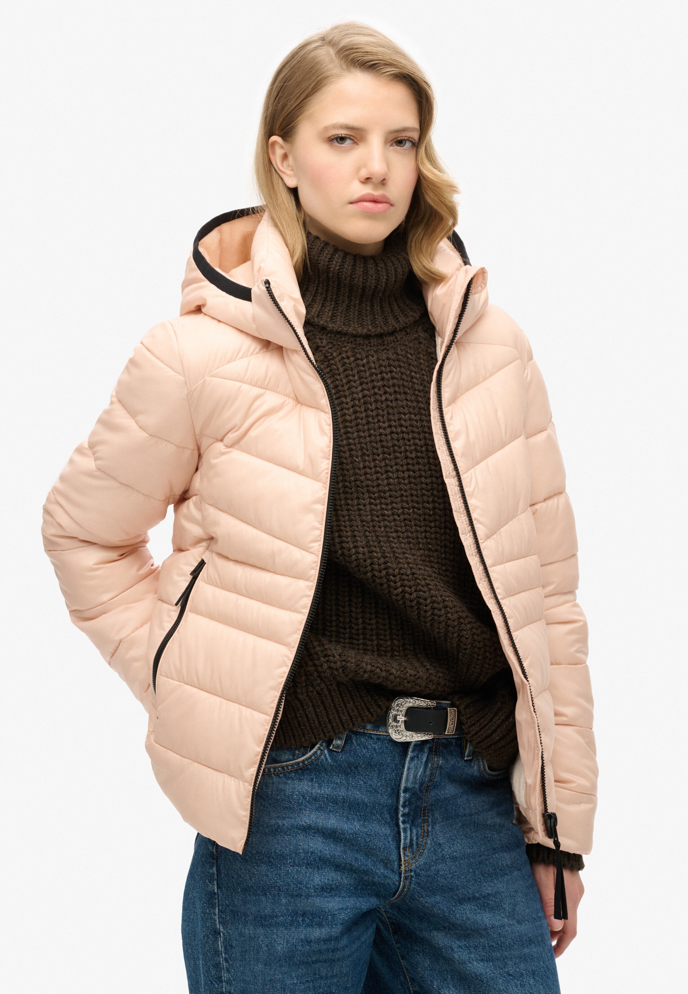 Superdry & Co Winter Jacket 'Fuji' in Pink: front
