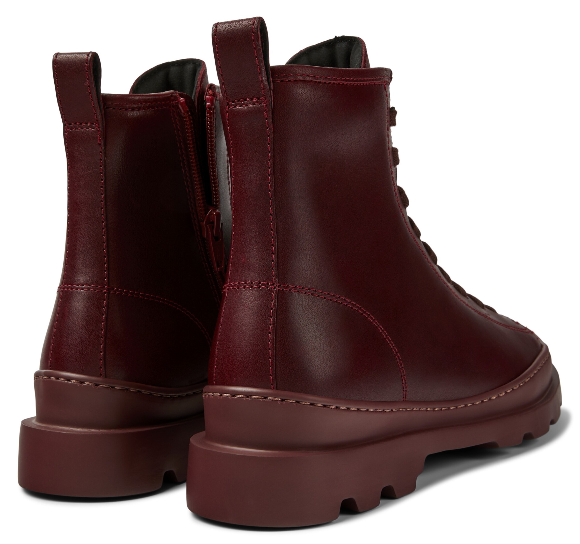 Bottines à lacets 'Brutus' CAMPER en rouge