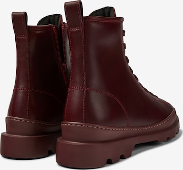 CAMPER Lace-Up Ankle Boots 'Brutus' in Red
