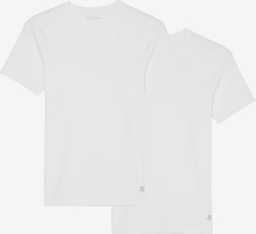 Marc O'Polo V-Shirt ' Essentials ' in Weiß: predná strana