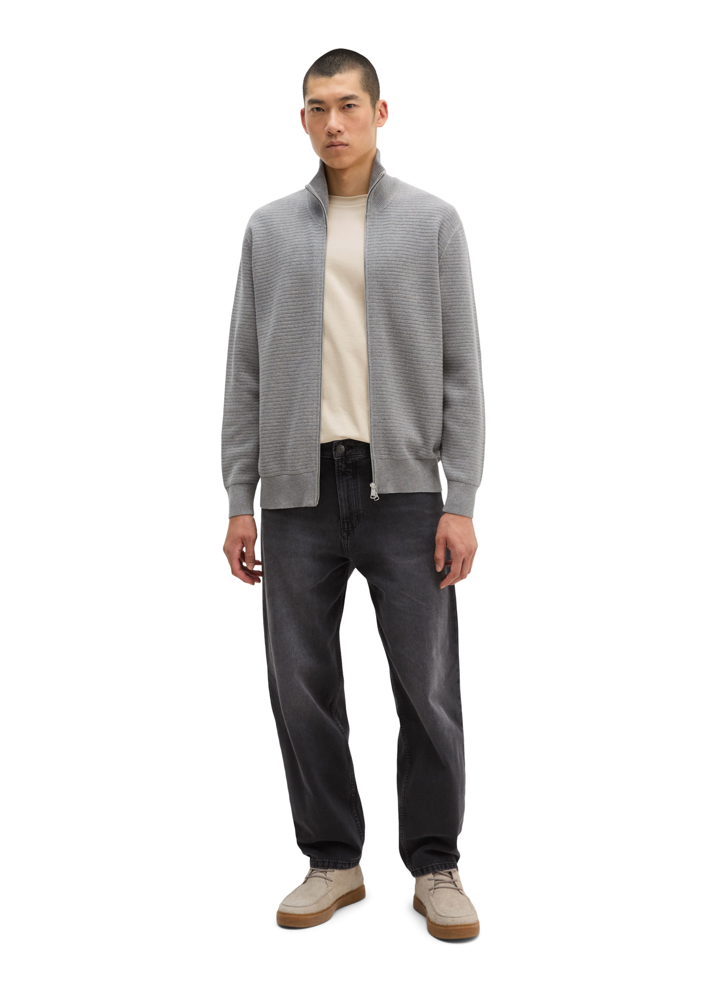 Vestes en maille Marc O'Polo en gris