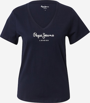 Pepe Jeans T-shirt 'WENDY' i blå: framsida