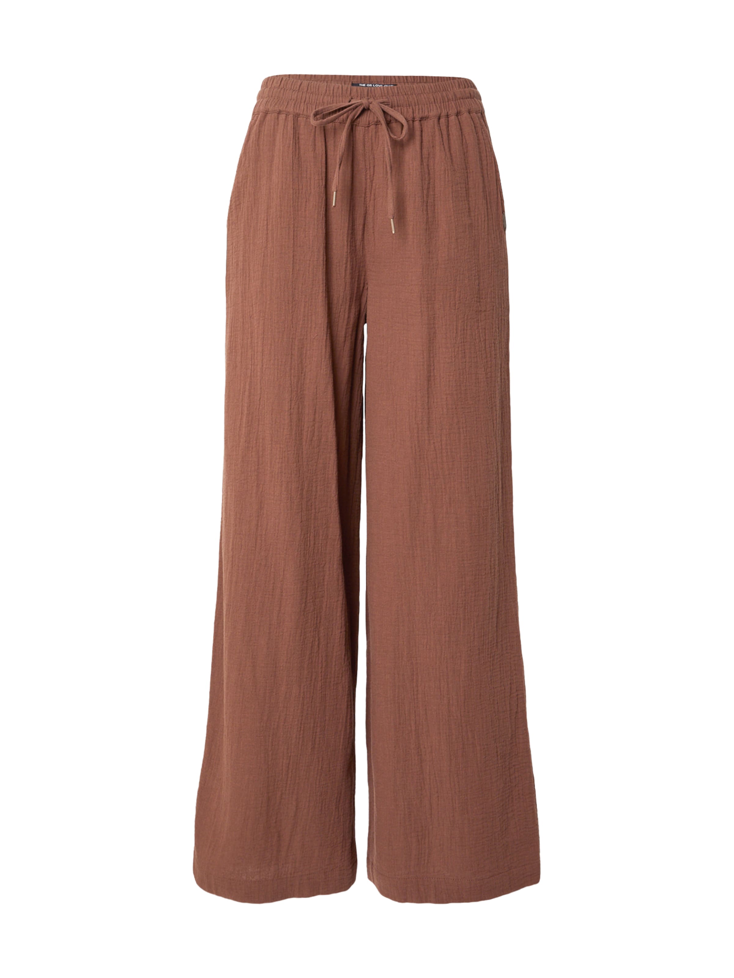 QS Wide leg Trousers in Brown: front
