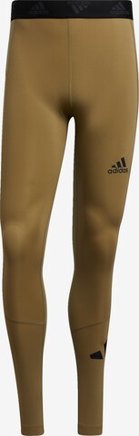 Pantaloni sport de la ADIDAS PERFORMANCE pe verde: față