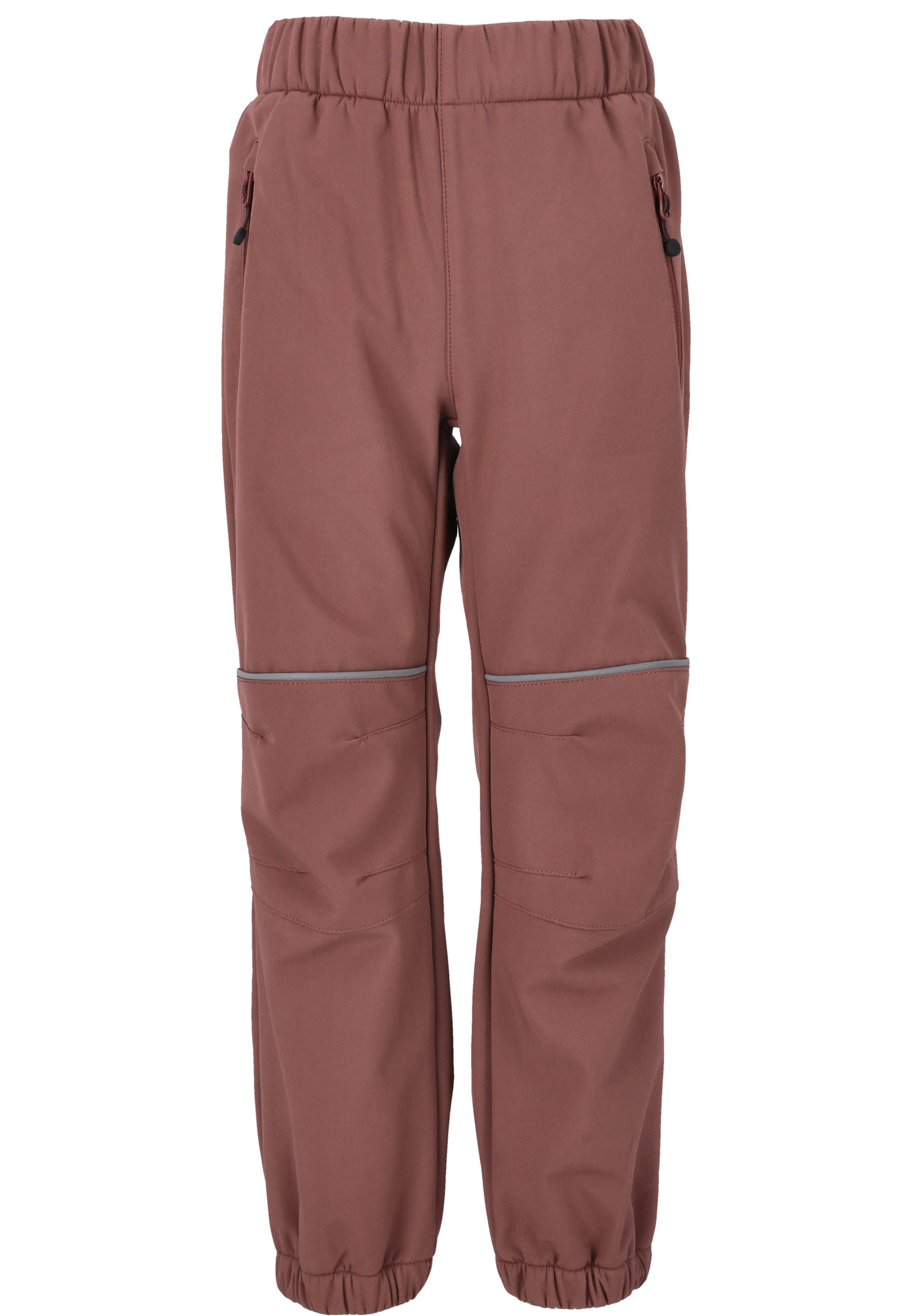 ZigZag Tapered Functionele broek 'Ludo' in Bruin: voorkant