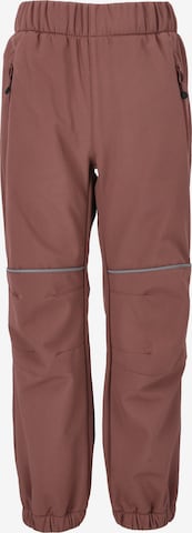 ZigZag Tapered Functionele broek 'Ludo' in Bruin: voorkant