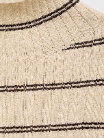MANGO Pullover 'CARACOL' in Beige