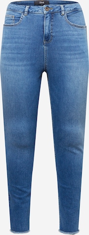 Zizzi Slimfit Jeans 'BEA' in Blauw: voorkant