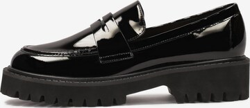 Kazar Moccasins in Black: front