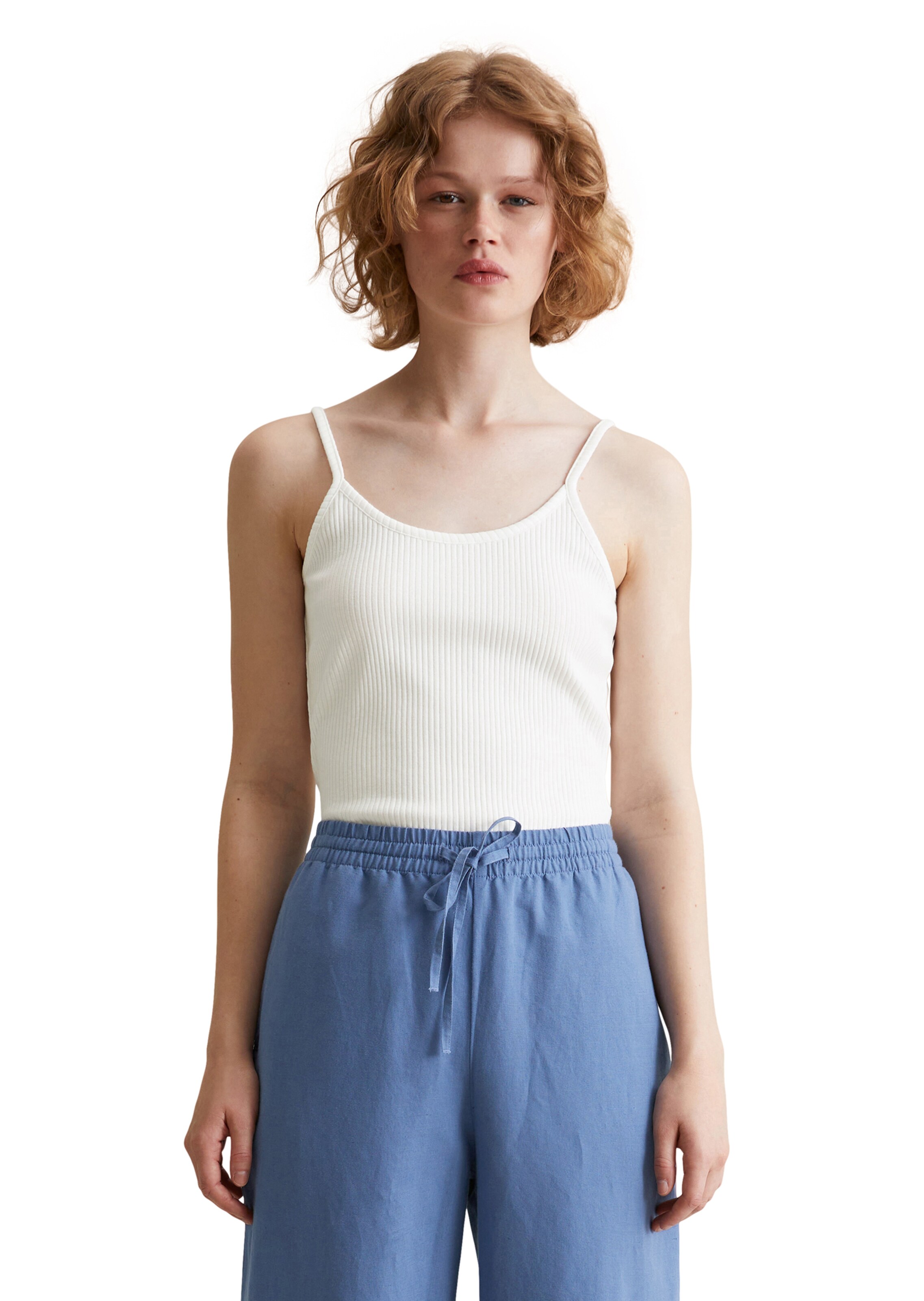 Marc O'Polo DENIM Top in Weiß: Vorderseite