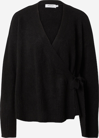 Cardigan 'Ebonee Zenie' MSCH COPENHAGEN en noir : devant