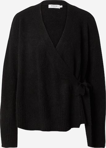 MSCH COPENHAGEN Knit Cardigan 'Ebonee Zenie' in Black: front