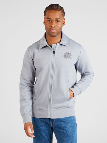 G-Star RAW - Sudadera con cremallera en gris: frente