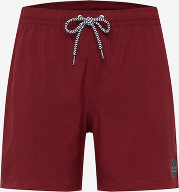 PROTEST Board Shorts 'Davey' in Red: front
