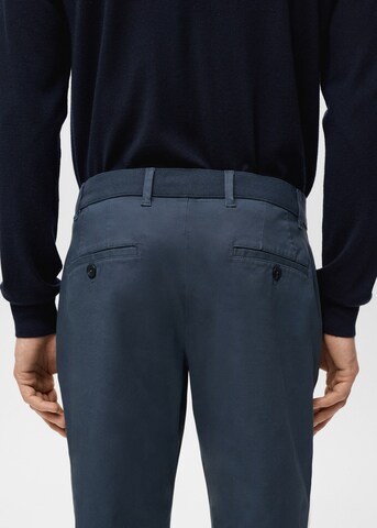 MANGO MAN Slim fit Pants 'Prato' in Blue