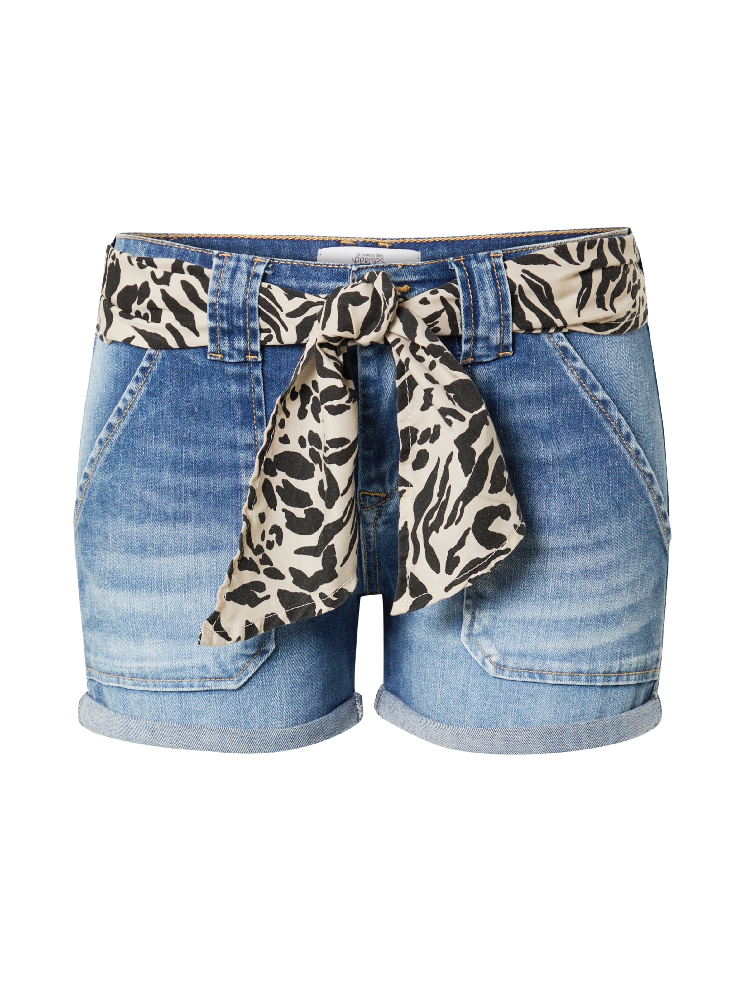 Coupe slim Jean 'BLOOM' Le Temps Des Cerises en bleu : devant