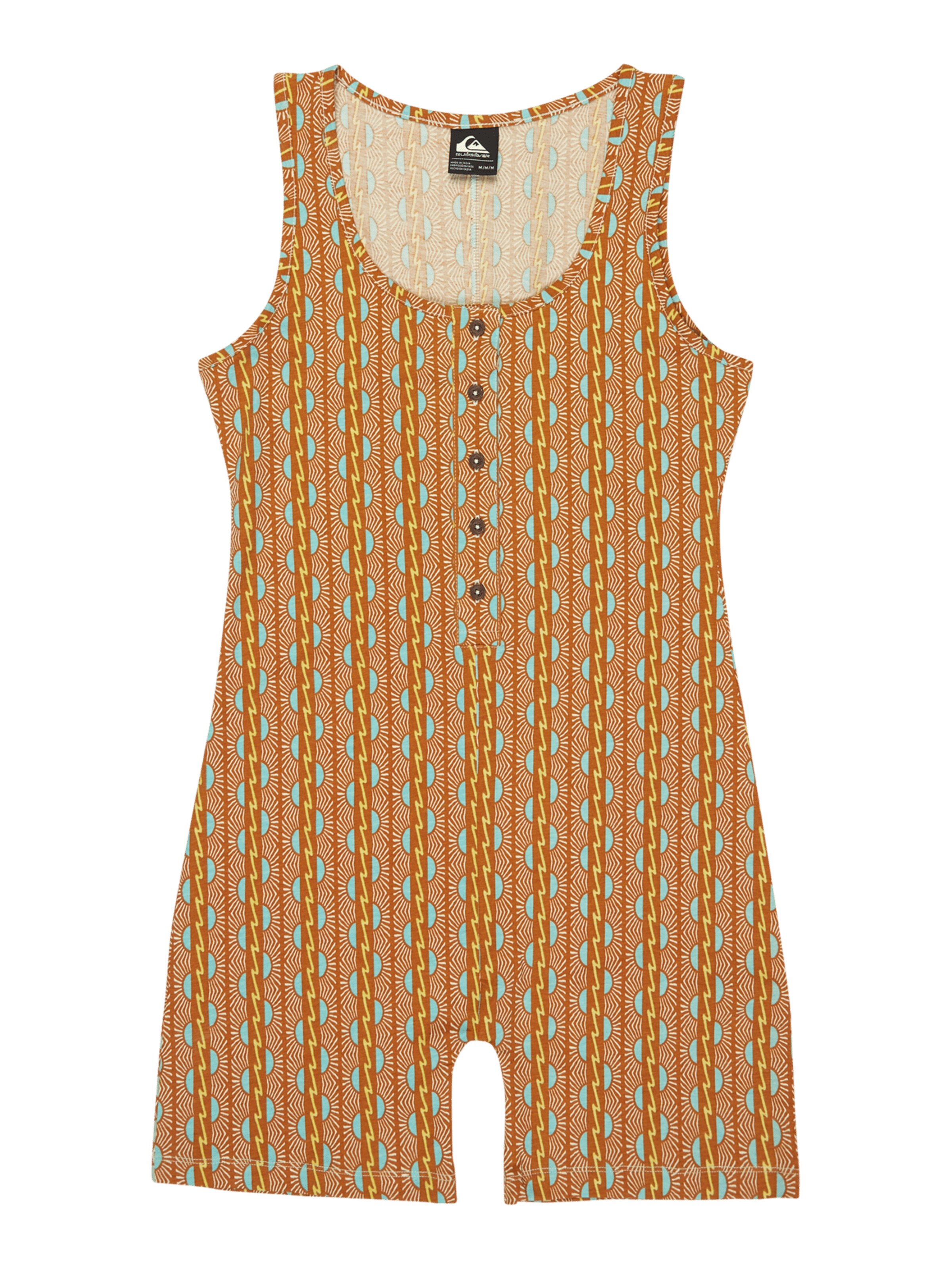 QUIKSILVER Jumpsuit 'Coolmore' in S in Light blue / Brown / Yellow, Item view