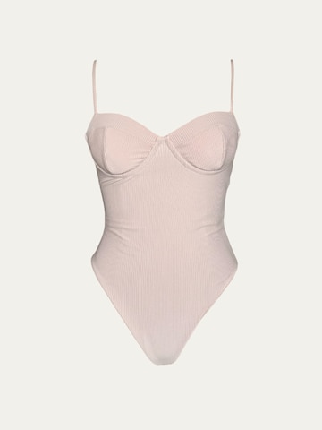 Billie Swim Badpak 'Bari One Piece' in Beige: voorkant