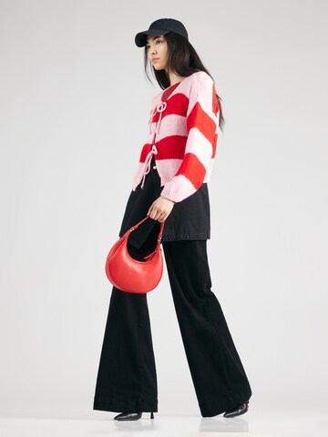 Hailys Knit Cardigan in Red