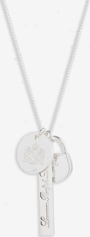 Lauren Ralph Lauren Ketting 'NK 24' in Zilver: voorkant