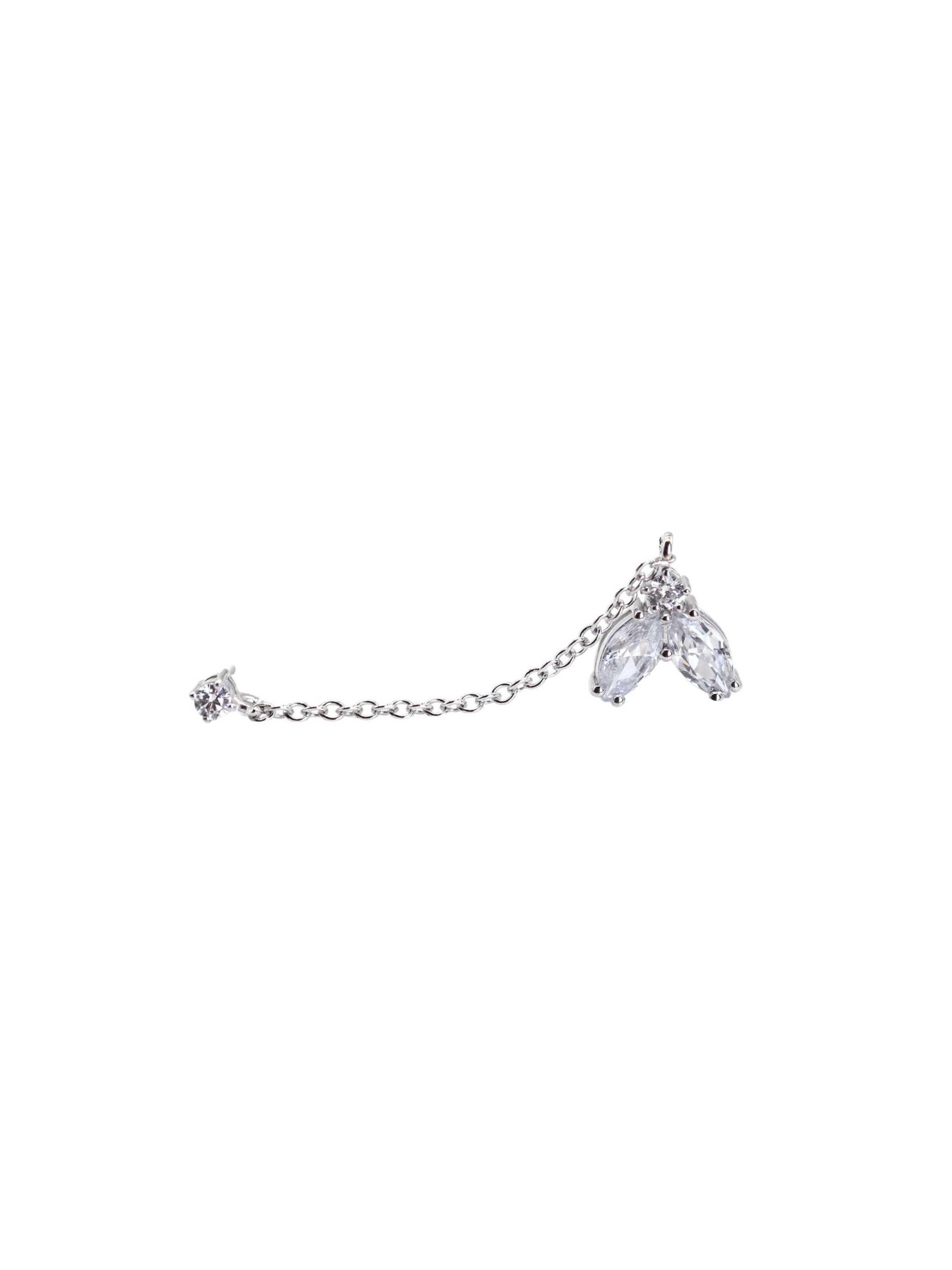 Leis Earrings in White, Item view