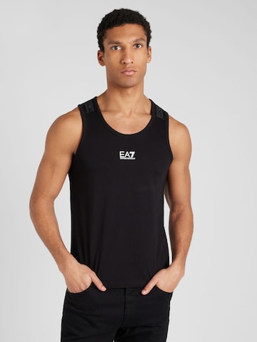 EA7 Emporio Armani - Camiseta en negro: frente