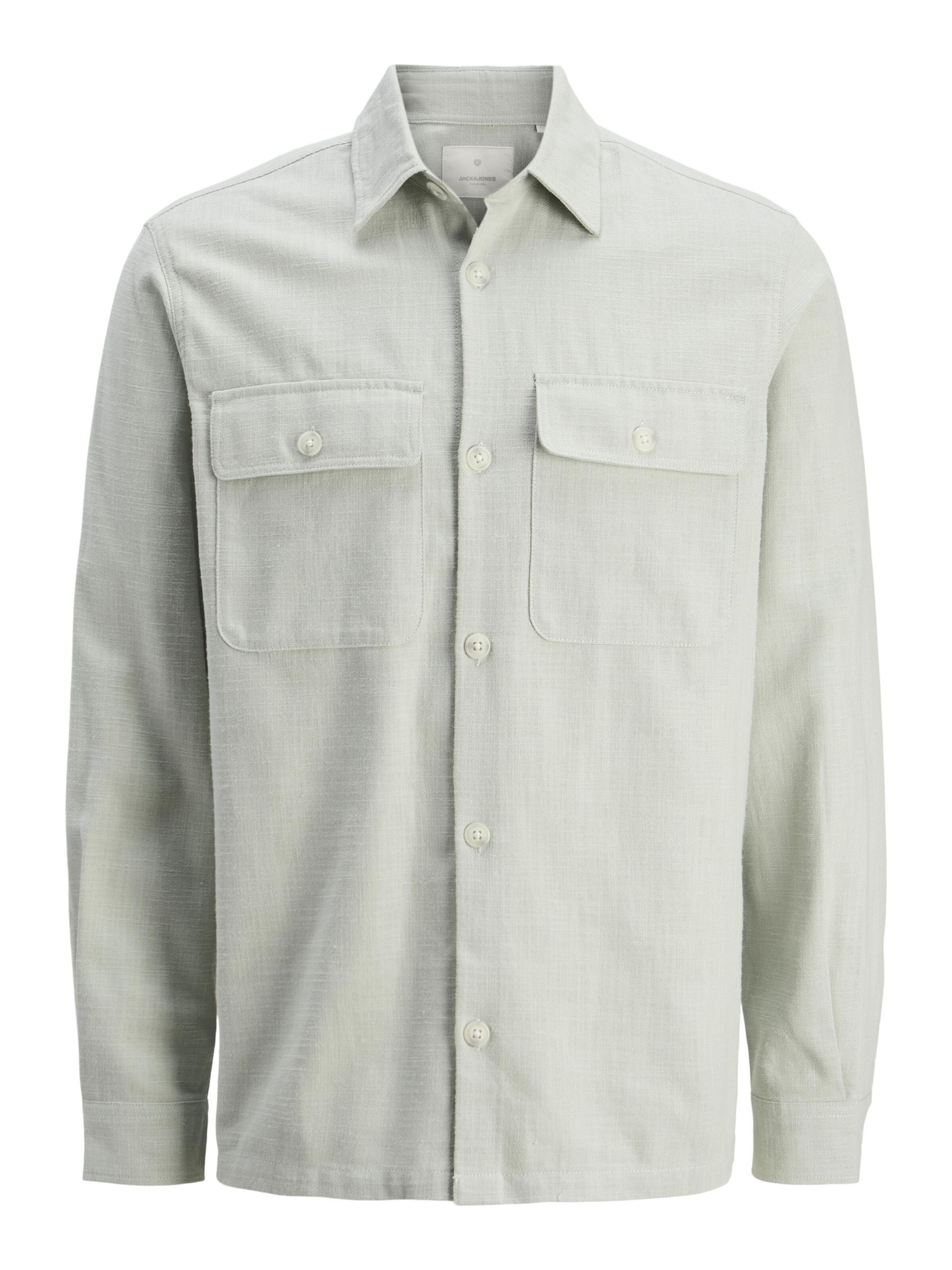 Regular fit Camicia di JACK & JONES in grigio: frontale