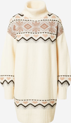 River Island Kleid 'FAIRISLE' in Beige: predná strana