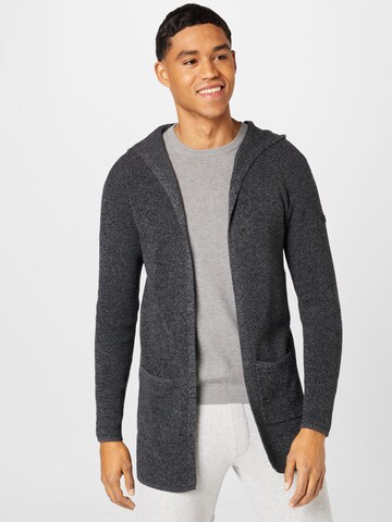 Key Largo Knit cardigan 'RIVER' in Grey: front