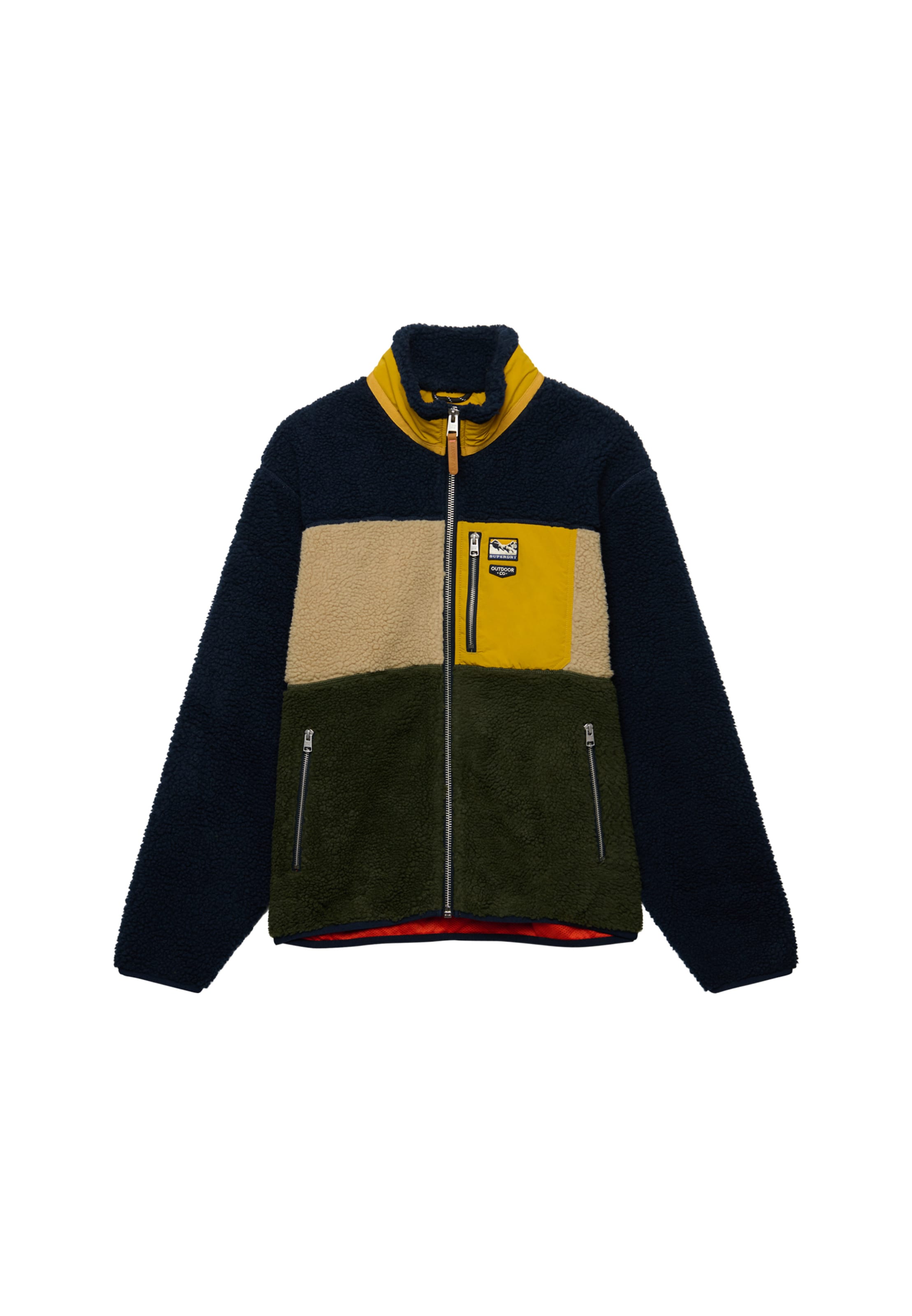 Superdry & Co Fleecejacke in Blau: Vorderseite