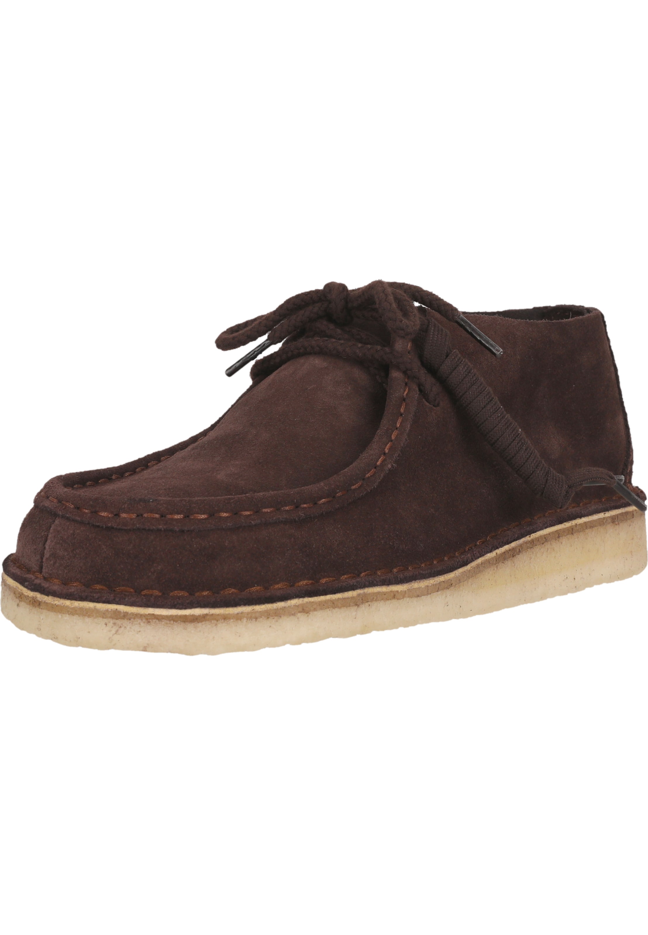 CLARKS Lace-Up Shoes 'Desert' in Brown: front
