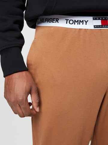 Tapered Pantaloni de pijama de la Tommy Hilfiger Underwear pe bej