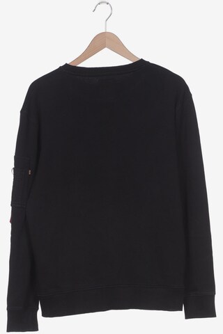 ALPHA INDUSTRIES Sweatshirt & Zip-Up Hoodie in L in Black