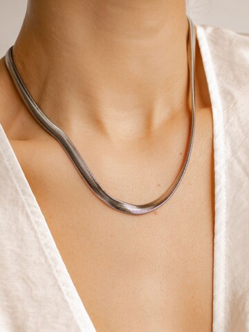 Hey Happiness - Cadena 'Serpentine' en plata