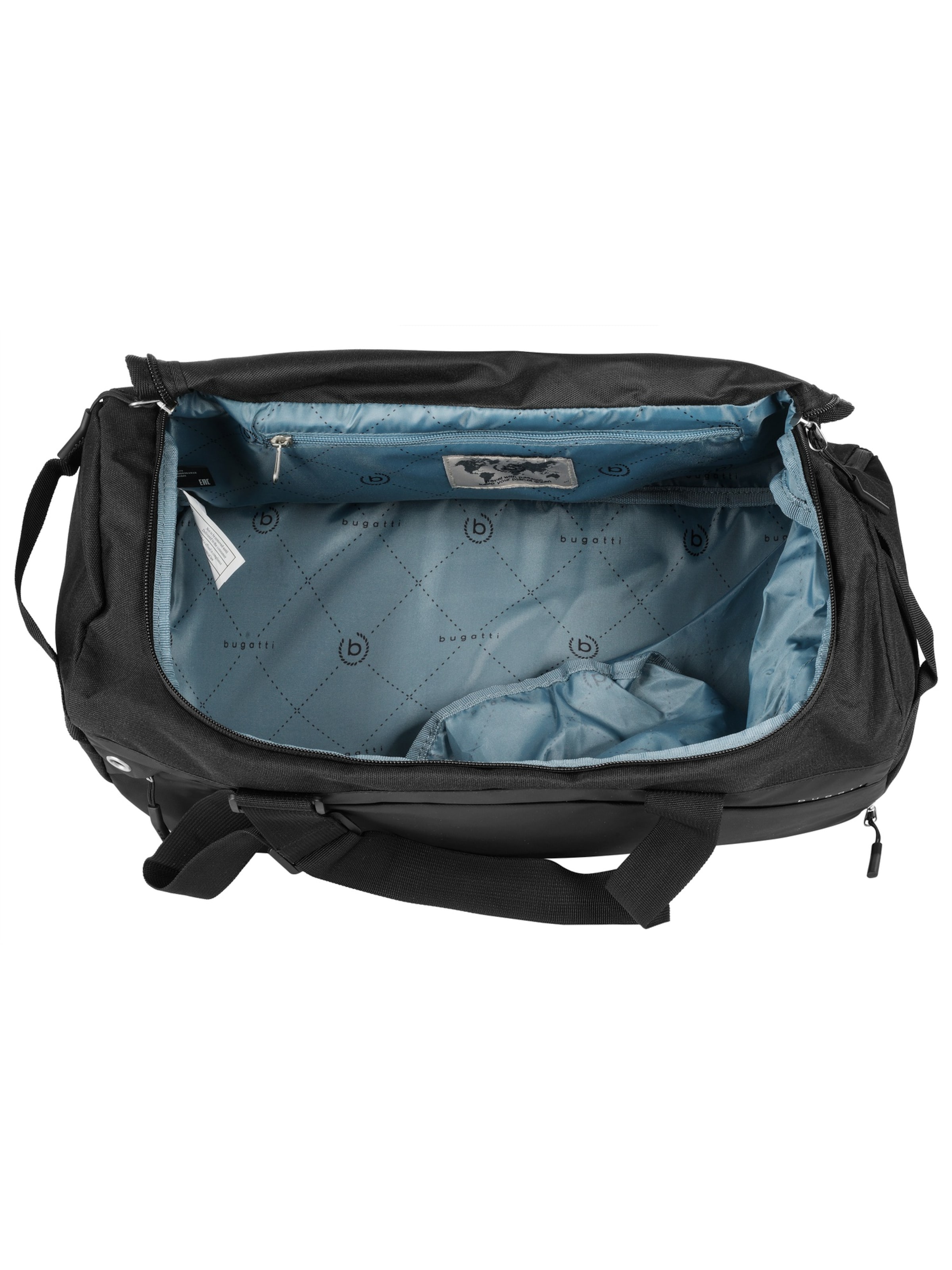 Sac de voyage 'BLANC DELIGHT' bugatti en noir