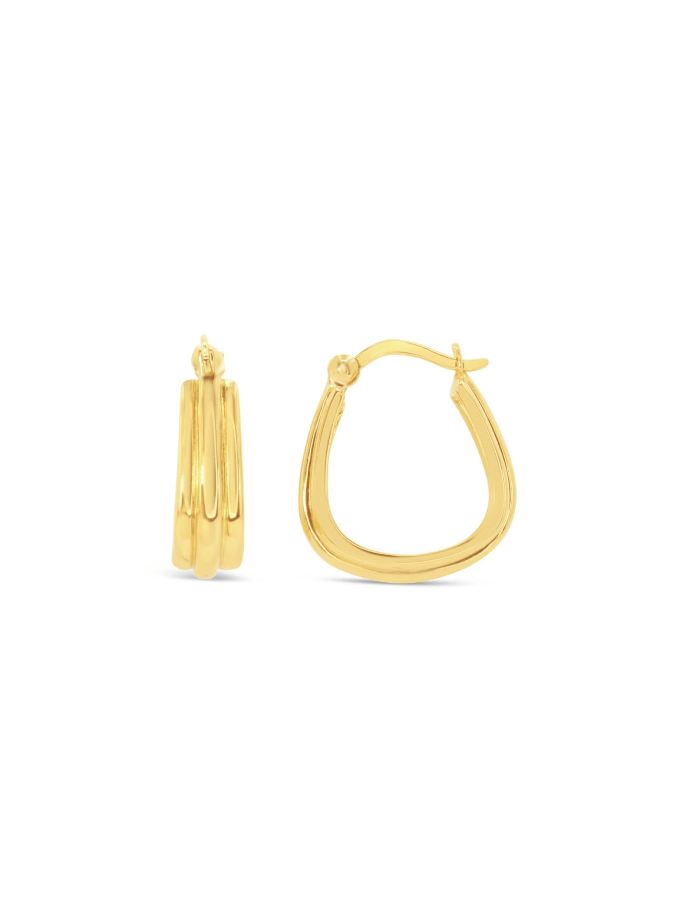 ARS-ARGENTI Earrings 'BOYS FOR BUTLER!' in Gold: front