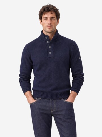 Gianni Lupo Tröja 'MAGLIERIA CASUAL GL35078-F26' i blå