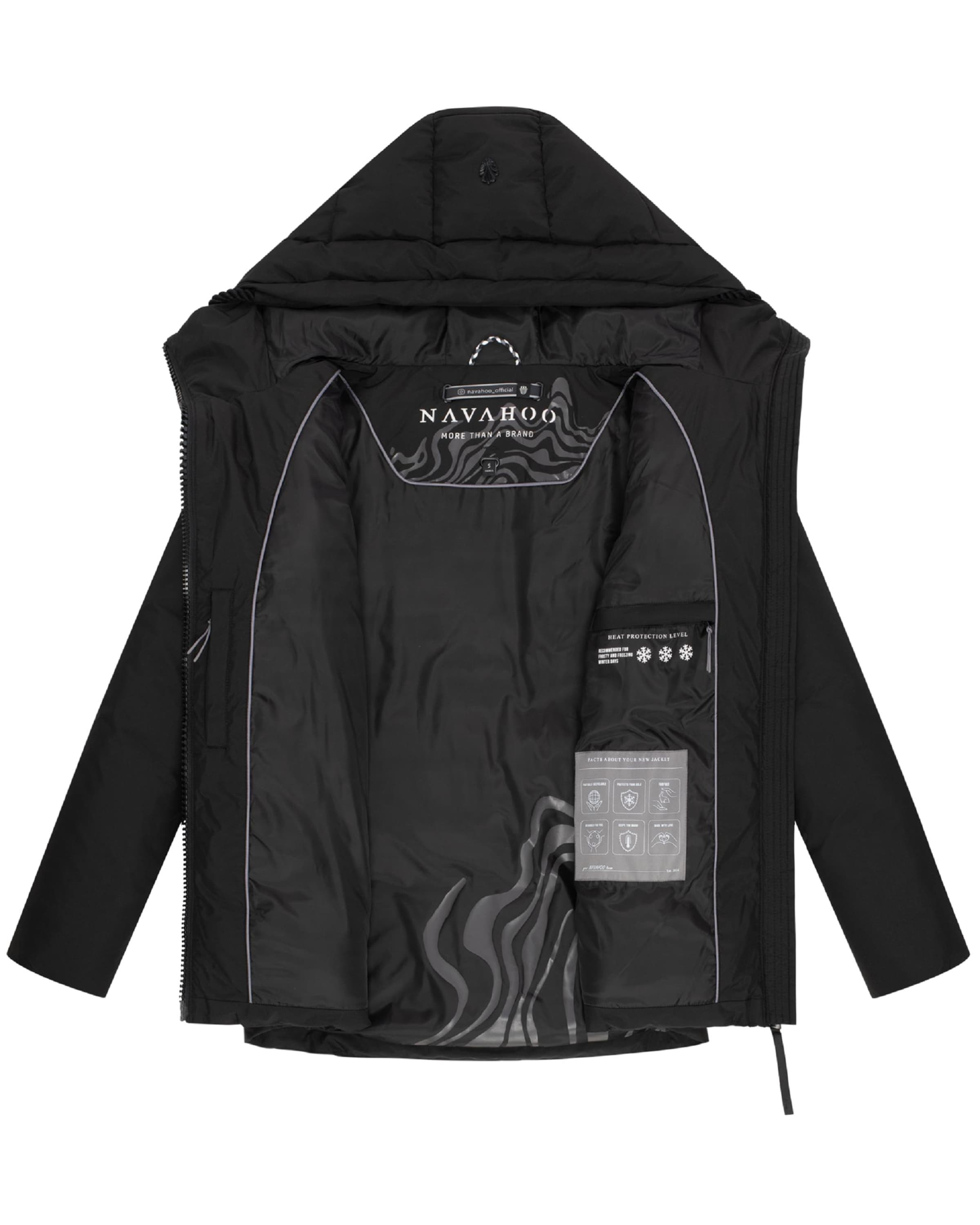 Veste d’hiver 'Pastellzauber 14' NAVAHOO en noir