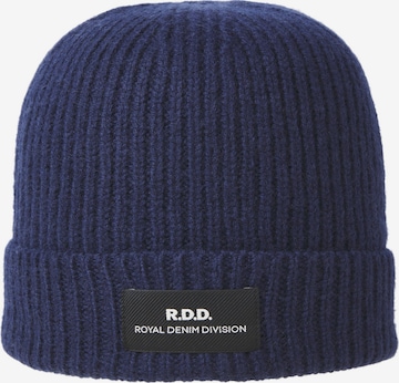 R.D.D. ROYAL DENIM DIVISION Beanie in Blue: front