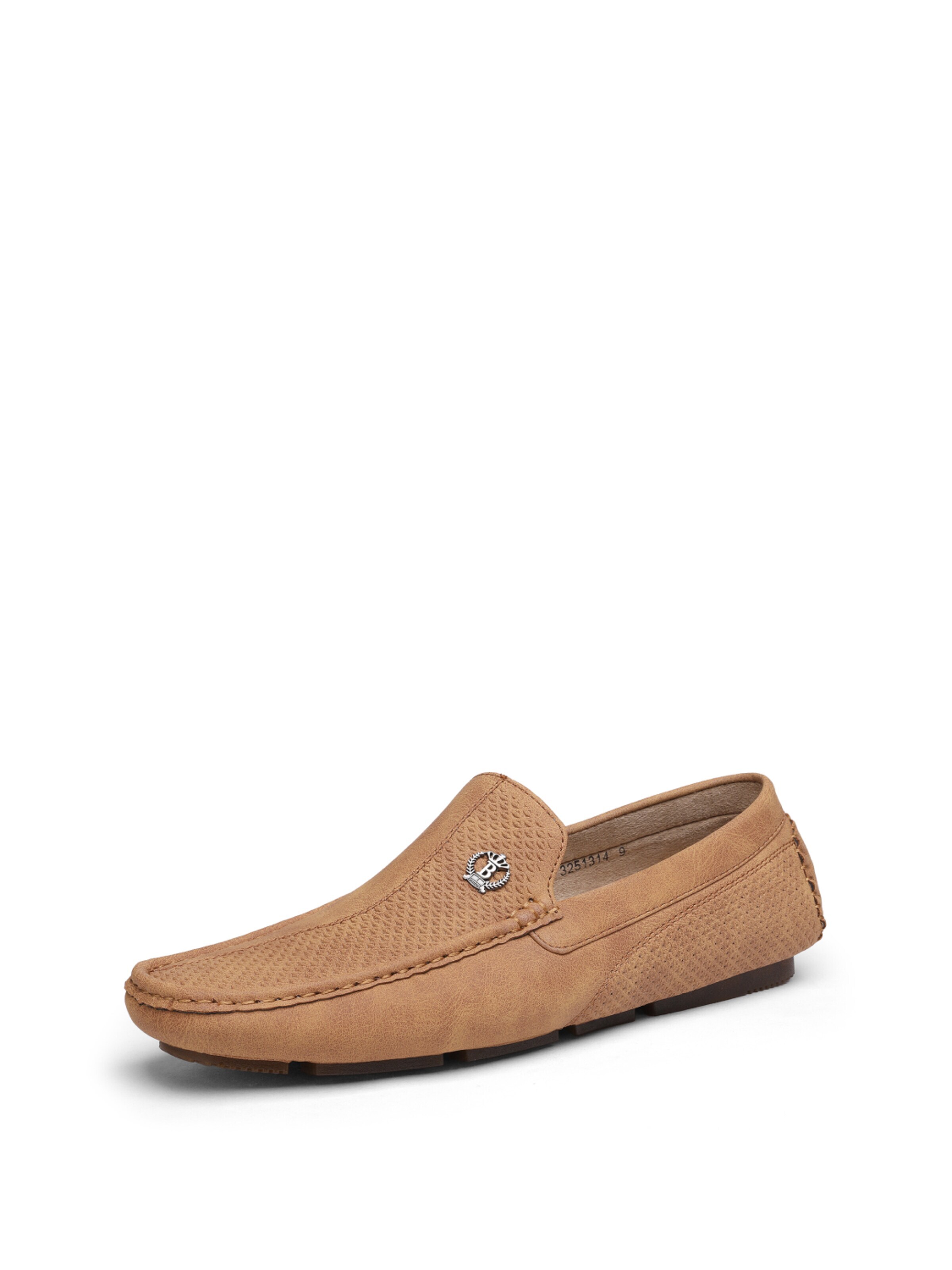 Mocassino 'Bruno Marc Herren Klassische Mokassins Flache Slipper Slip on Penny Loafer Weich Comfort Schuhs' di Bruno Marc in beige: frontale