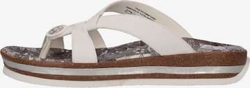 THINK! T-Bar Sandals in White: front