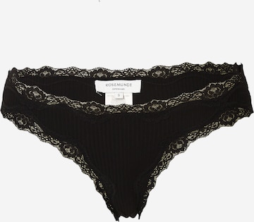 rosemunde Thong in Black: front