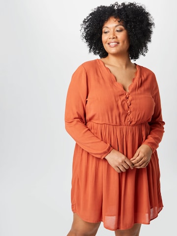 ABOUT YOU Curvy - Vestido 'Viveka' em laranja: frente