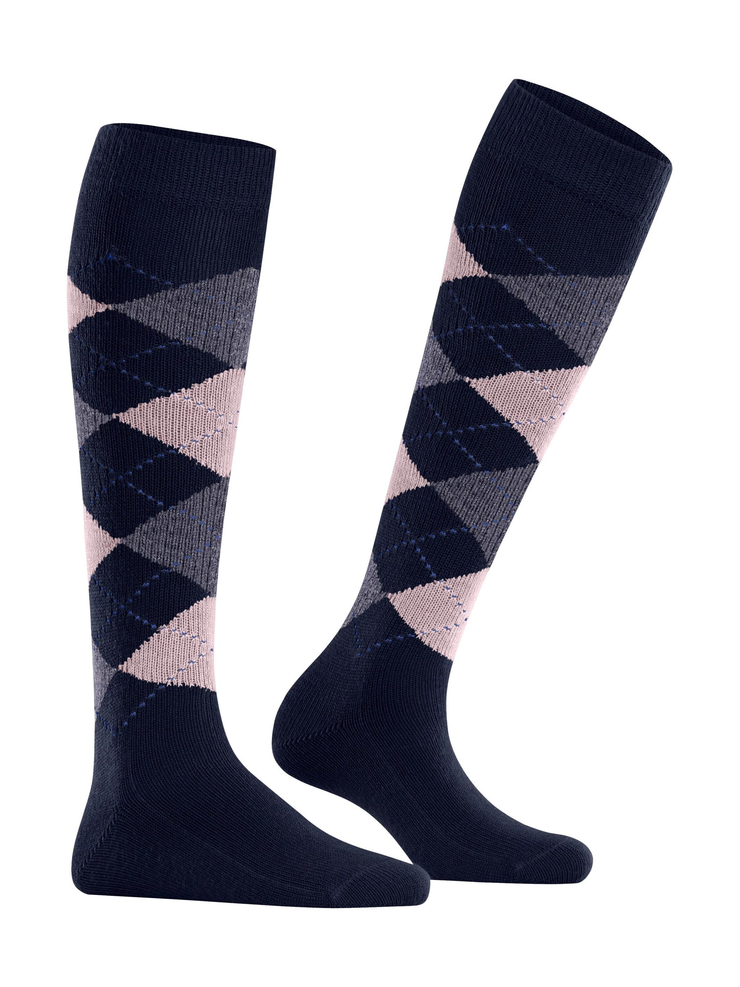 BURLINGTON Overknee Strümpfe 'Whitby'‌‌‌‌ in Blau