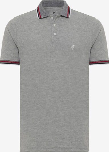 DENIM CULTURE Camiseta 'LIONEL' en gris moteado / rojo / negro / blanco, Vista del producto